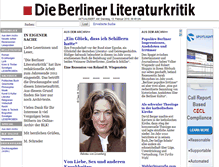 Tablet Screenshot of berlinerliteraturkritik.de